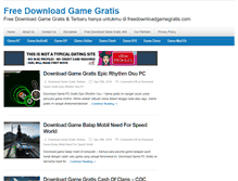 Tablet Screenshot of freedownloadgamegratis.com